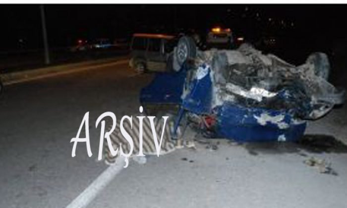 MENGEN DE TRAFİK KAZASI 1 ÖLÜ 1 YARALI