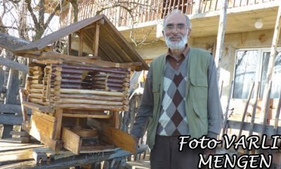 Mengenli emekli Ağaç Parçalarını Sanat Eserine Dönüştürdü(Bolu AA)