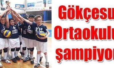 Gökçesu Ortaokulu şampiyon