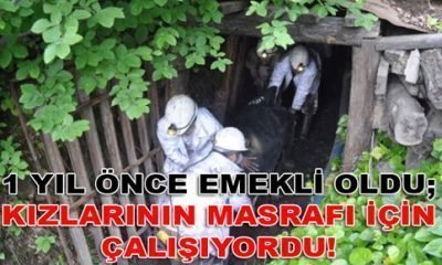 MENGEN’DEN EMEKLİ MADENCİ KIZLARININ MASRAFI İÇİN ÇALIŞIYORDU!