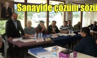 Sanayide çözüm sözü
