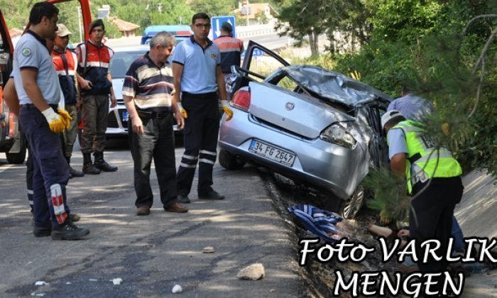 Mengen’de trafik kazası: 1 ölü, 3 yaralı