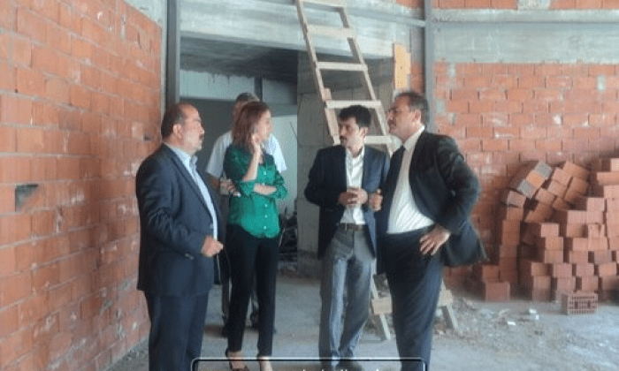 AİBÜ Rektörü Prof.Dr.Coşkun ve Kaymakam Zorlu Belediye ziyaretinde