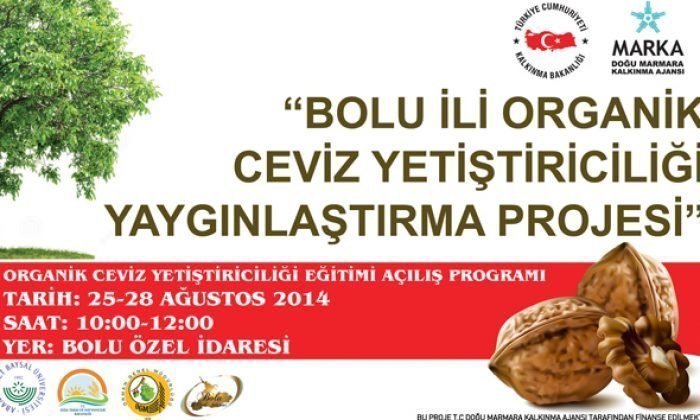‘Organik Ceviz Yetiştiriciliği” eğitimleri başlıyor
