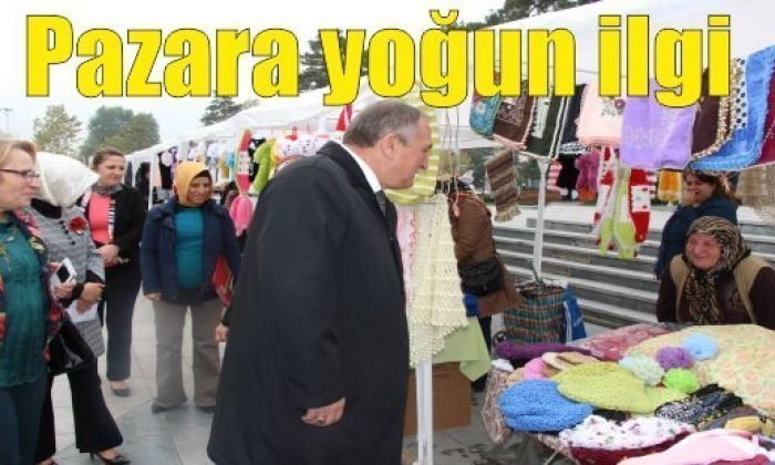 Pazara yoğun ilgi