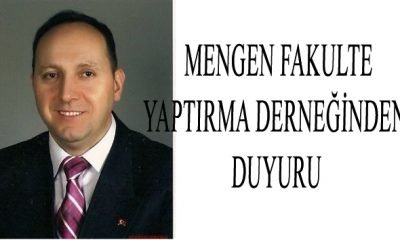 Mengen Fakulte Yaptırma Derneğinden duyuru