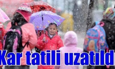Kar tatili uzatıldı
