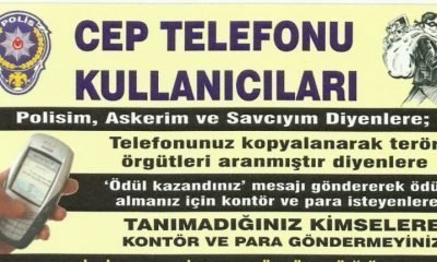 TELEFON DOLANDIRICILIĞINA DİKKAT