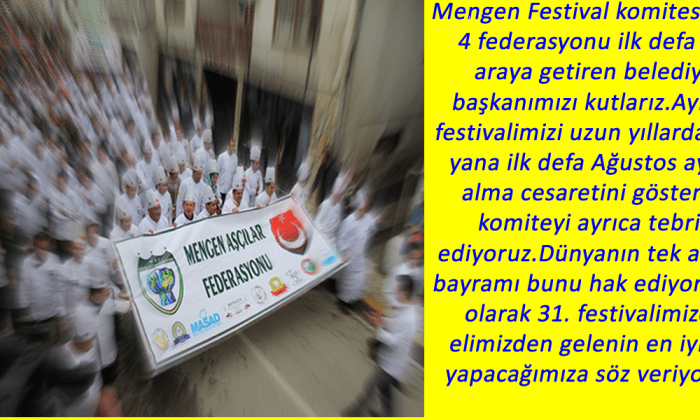 Mengen Aşçılar Federasyonundan