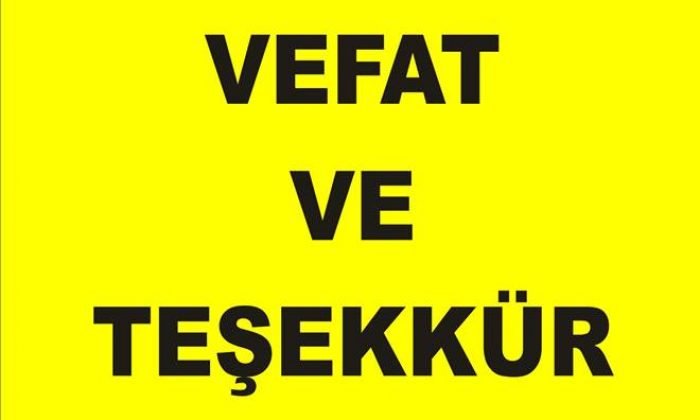 Kandemir ailesinden teşekkür