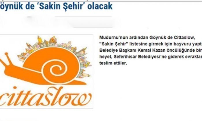 Göynük de ‘Sakin Şehir’ olacak