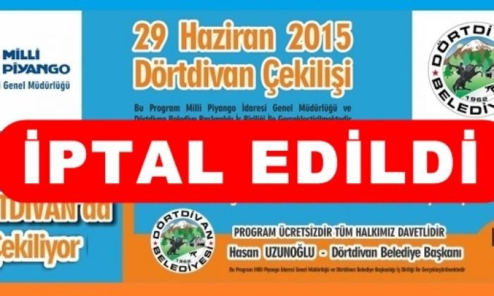 ÇEKİLİŞ İPTAL EDİLDİ!(Mengen talip olsun…)