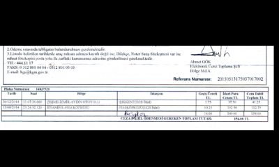 Pazarköy’lü Traktöre İzmir ve İstanbuldan ceza geldi