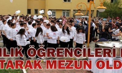 MENGEN AŞÇILIK ÖĞRENCİLERİ KEP ATARAK MEZUN OLD”U