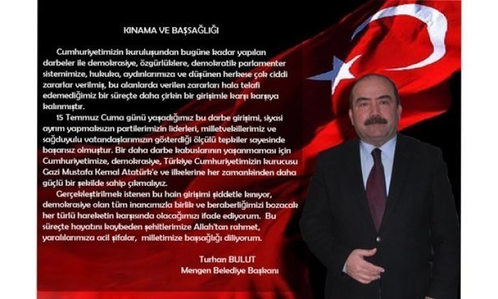 TURHAN BULUT’TAN KINAMA VE BAŞSAĞLIĞI