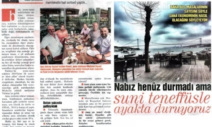 Yeme içme sektörü suni teneffüsle mi ayakta duruyor?