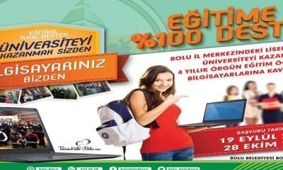 ​ÜNİVERSİTEYİ KAZANMAK SİZDEN, BİLGİSAYARINIZ BOLU BELEDİYESİ’NDEN!