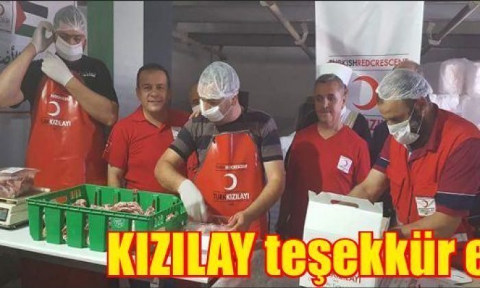 Kızılay’dan Kurban Bağışçılarına Teşekkür