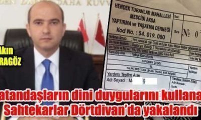 Vatandaşların dini duygularını kullanan Sahtekarlar Dörtdivan’da yakalandı