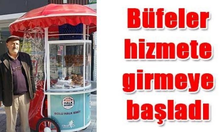 Büfeler hizmete girmeye başladı