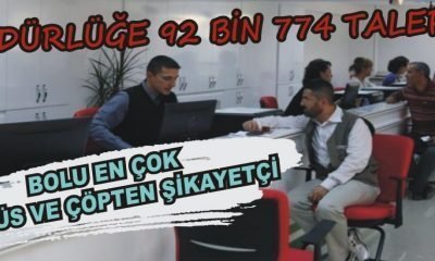 BOLU EN ÇOK OTOBÜS VE ÇÖPTEN ŞİKAYETÇİ