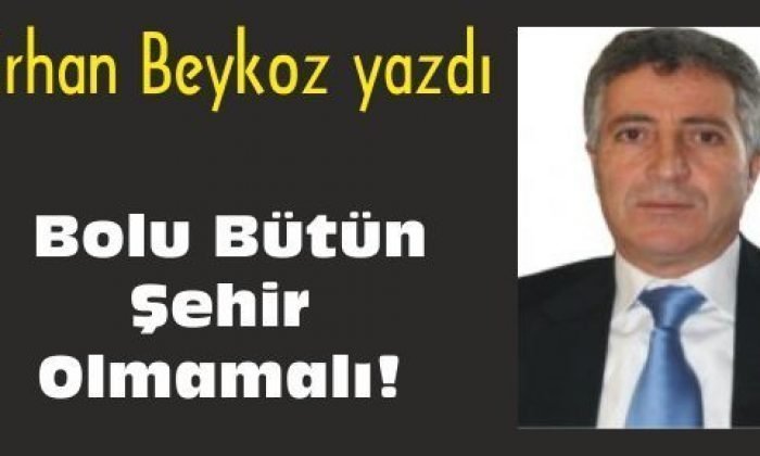 Bolu Bütün Şehir Olmamalı!