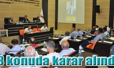 8 konuda karar alındı