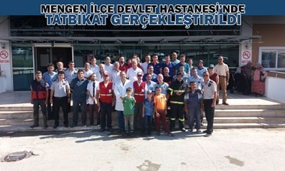 Mengen İlçe Devlet Hastanesi’nde Tatbikat Gerçekleştirildi