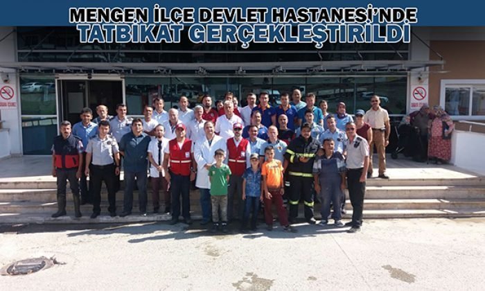 Mengen İlçe Devlet Hastanesi’nde Tatbikat Gerçekleştirildi