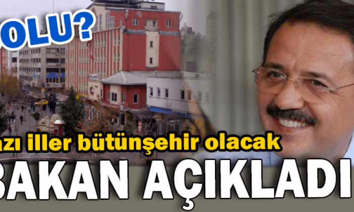 Bazı iller bütünşehir olacak