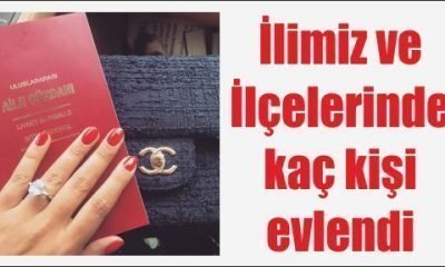 İlimiz ve İlçelerinde kaç kişi evlendi
