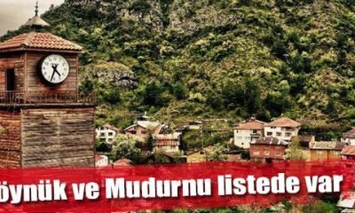 Göynük ve Mudurnu listede var