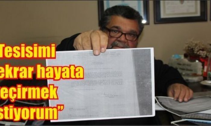 Tunç, projesini tekrar hayata geçirmek istiyor