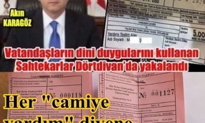 Camiye yardım deyip, paraları cebe atmışlar