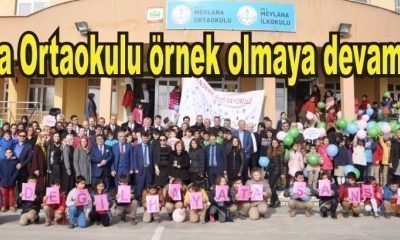 Mevlana Ortaokulu örnek olmaya devam ediyor