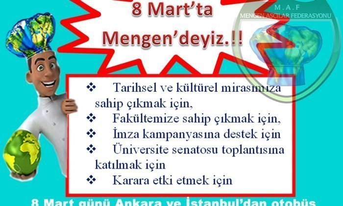 8 Mart’ta Mengen’deyiz