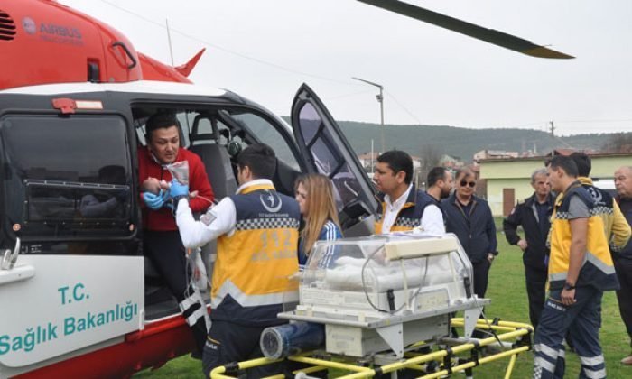Saglık Bakanlığı hava ambulansı Mengen’de