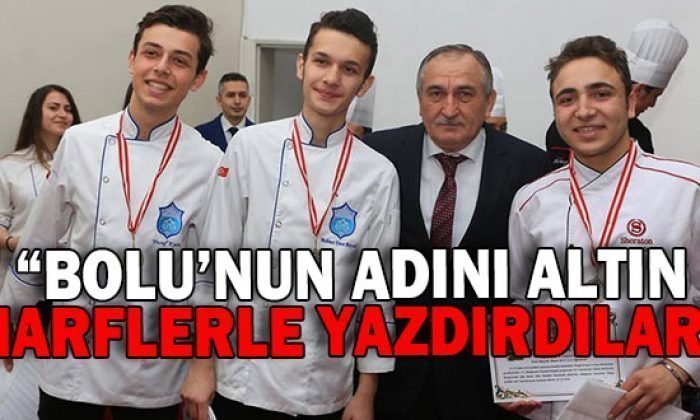 22 MADALYA BOLULU GENÇ AŞÇILARIN