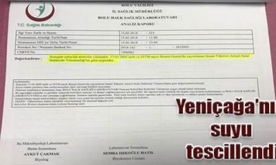 Yeniçağa’nın suyu tescillendi