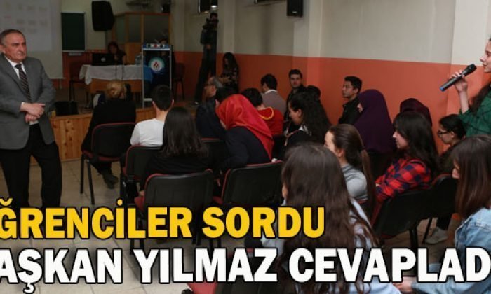 Başkan Yılmaz Atatürk Anadolu Lisesi’nde  