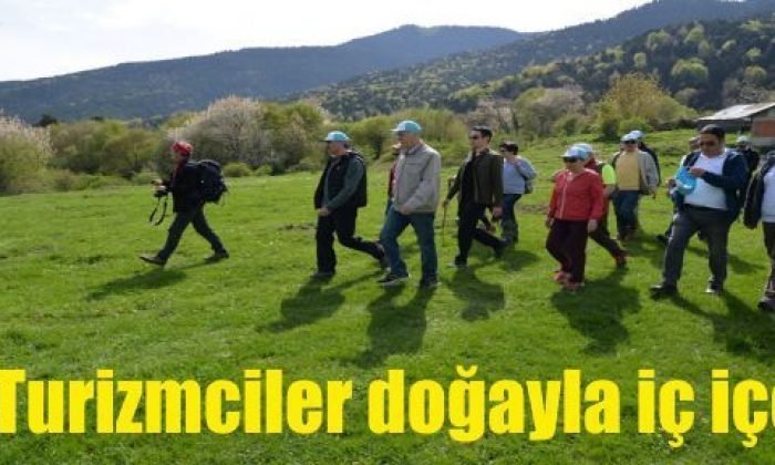 Turizmciler doğayla iç içe