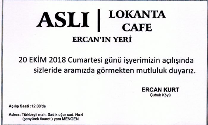 AÇILIŞIMIZA DAVETLİSİNİZ