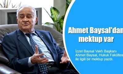 Ahmet Baysal’dan Mektup Var