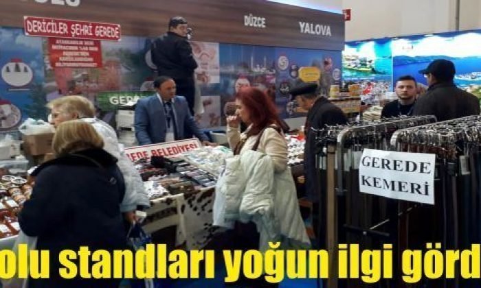 Bolu standları yoğun ilgi gördü