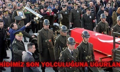 ŞEHİDİMİZ SON YOLCULUĞUNA UĞURLANDI 