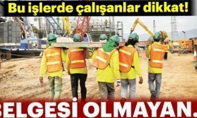 Belgesi olmayan çalışamayacak