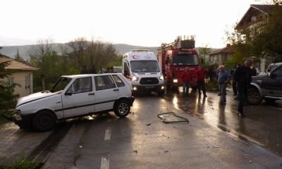 Mengen’de Trafik Kazası 1 Kişi Yaralı