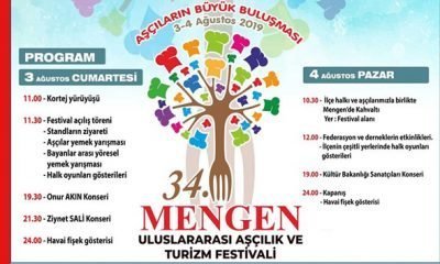 34.Mengen Aşçılık Festivali Proğramı Açıklandı
