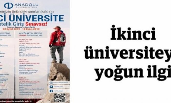 İkinci üniversiteye yoğun ilgi