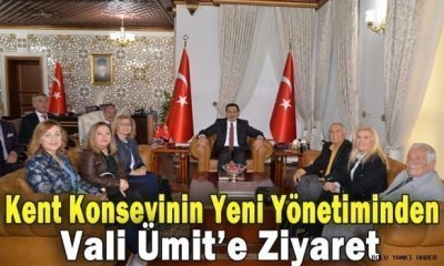 Kent Konseyinin Yeni Yönetiminden Vali Ümit’e Ziyaret